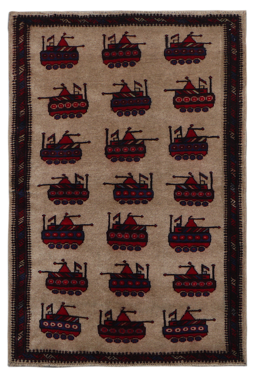 2.10x4.4 Historical Tribal War Rug | Collectible 2 of 15