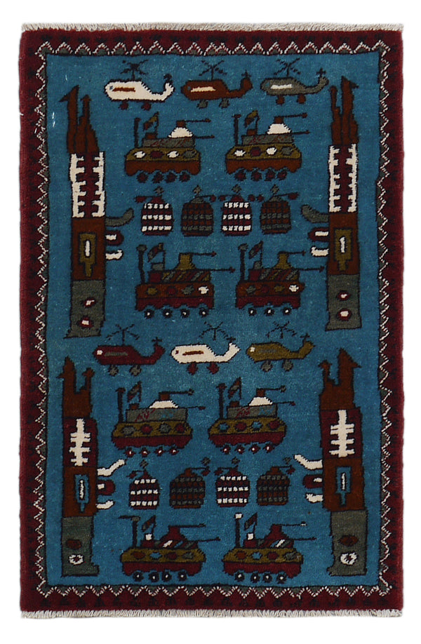 2x3 Historical Tribal War Rug | Collectible 8 of 15