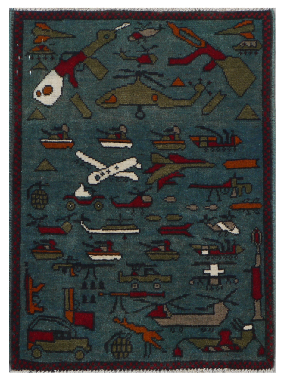 2x3 Historical Tribal War Rug | Collectible 13 of 15