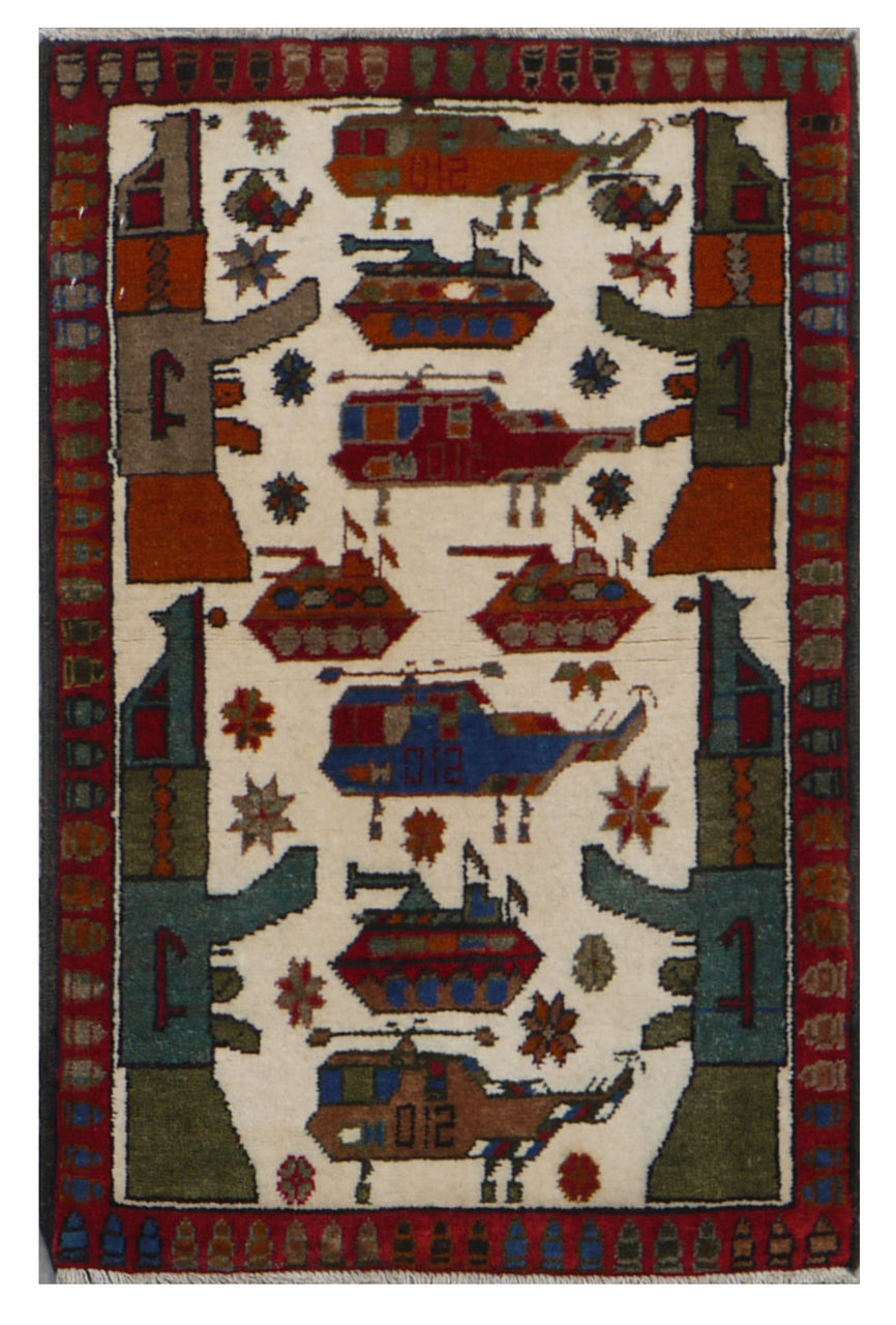 2x3 Historical Tribal War Rug | Collectible 15 of 15