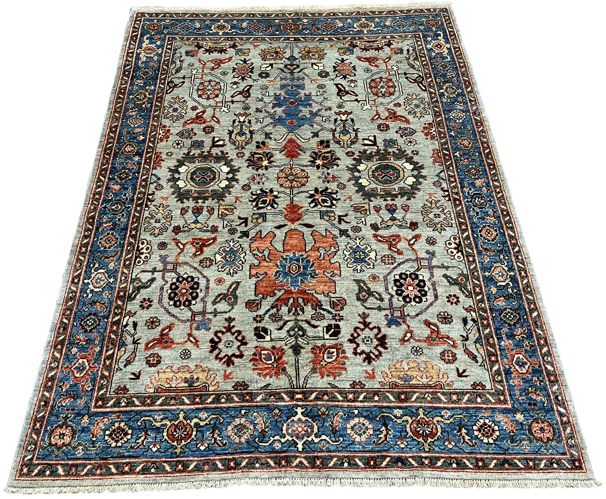 5.1x6.10 Handknotted Traditional Area Rug Main Street Oriental Rugs