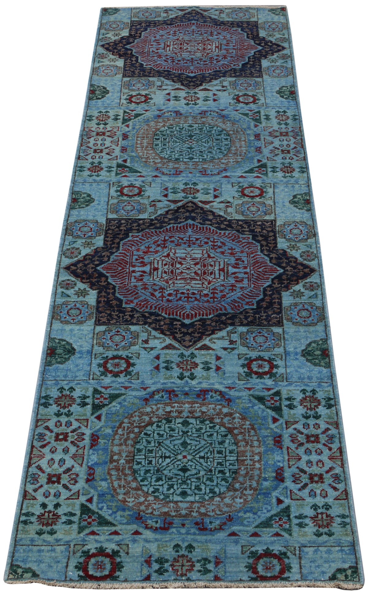 2.7x9.6 Mamluk Wool Hall Runner | Main Street Oriental Rugs