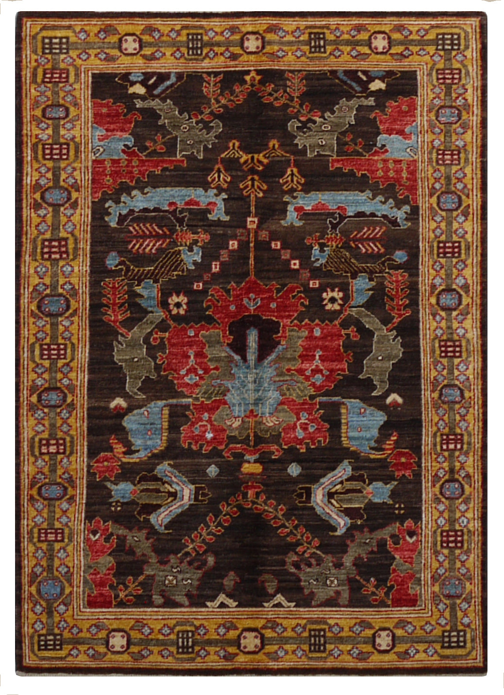 4x6 Pakistani Seljuk Wool Rug | Main Street Oriental Rugs
