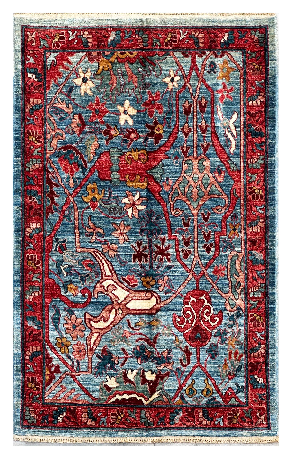 3x5 Pakistani-Persian Bijar Bakhtiari – Main Street Oriental Rugs