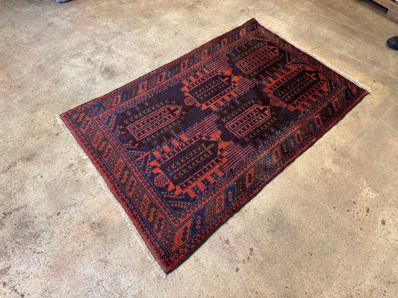 2.11x4.6 Vintage Afghan Baluch