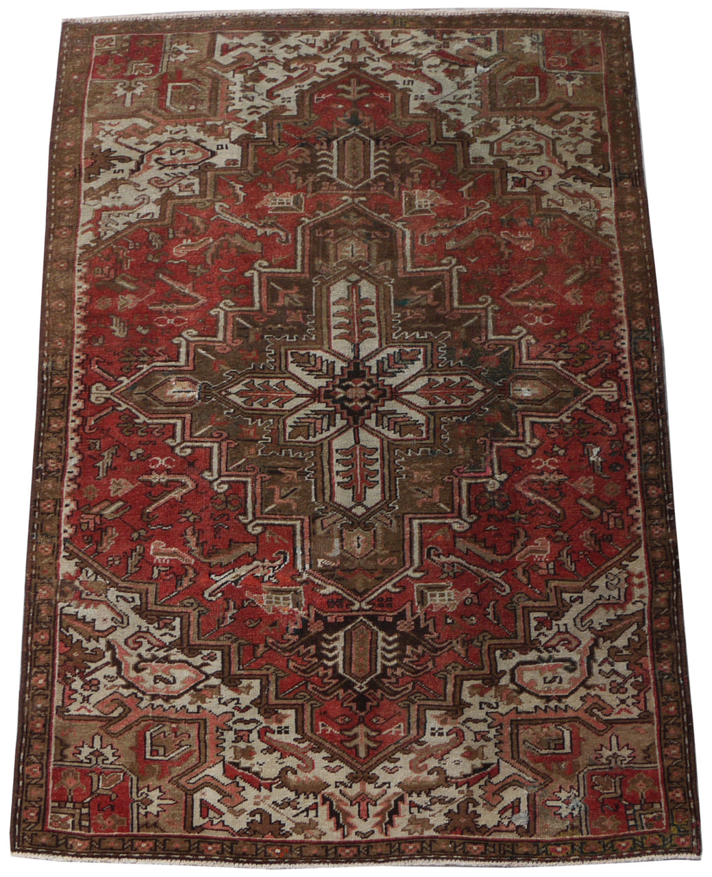 4.9x8 Antique Persian Heriz