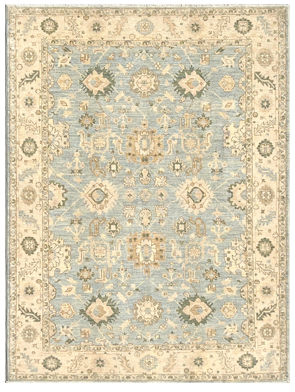 5.4x7.4 Melba Peshawar Wool Area Rug | Main Street Oriental Rugs