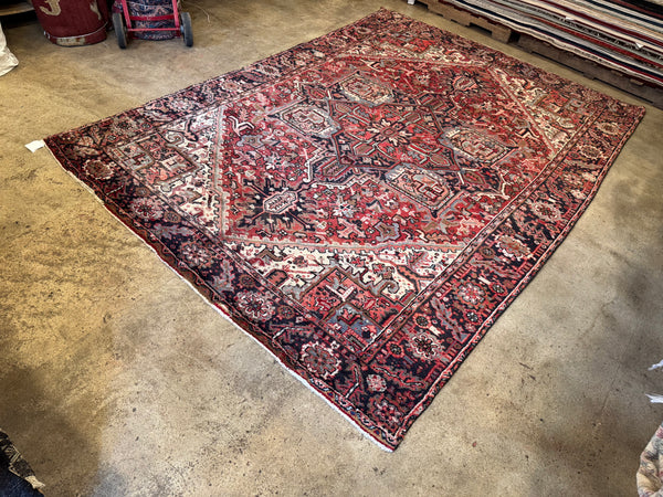 7.6x10.7 Antique Persian Heriz