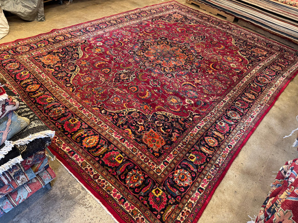 9.7x13.2 Vintage Persian Mashad