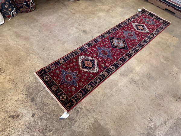 2x8 Indian Karaja Wool Hall Runner | Main Street Oriental Rugs