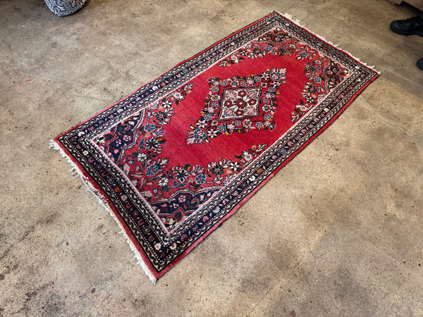 2.7x5 Antique Persian Sarouk