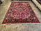 6.9x8.1 Vintage Persian Heriz - High Pile