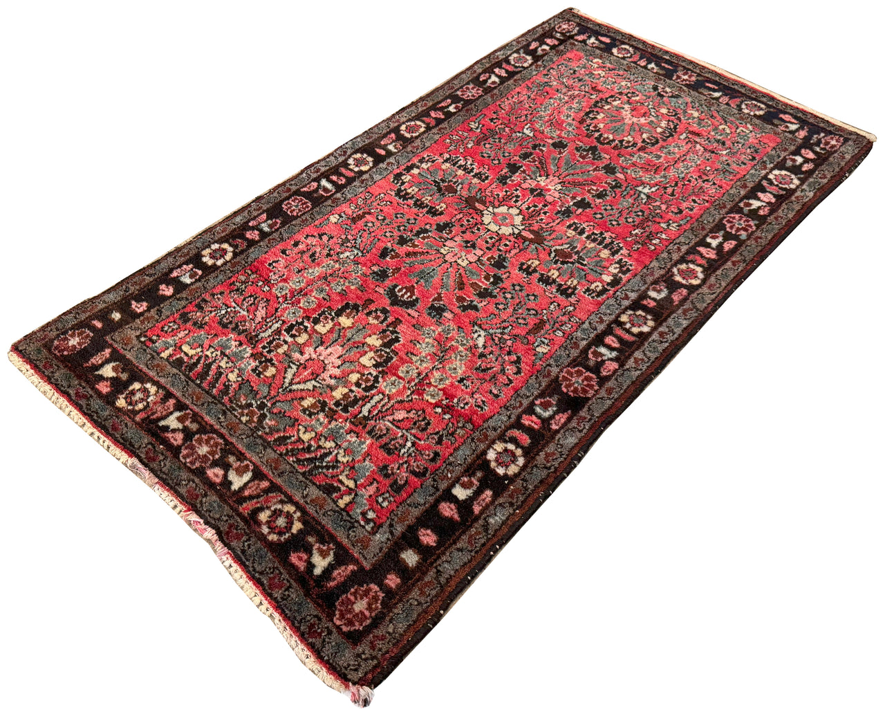 2.7x5 Antique Persian Sarouk