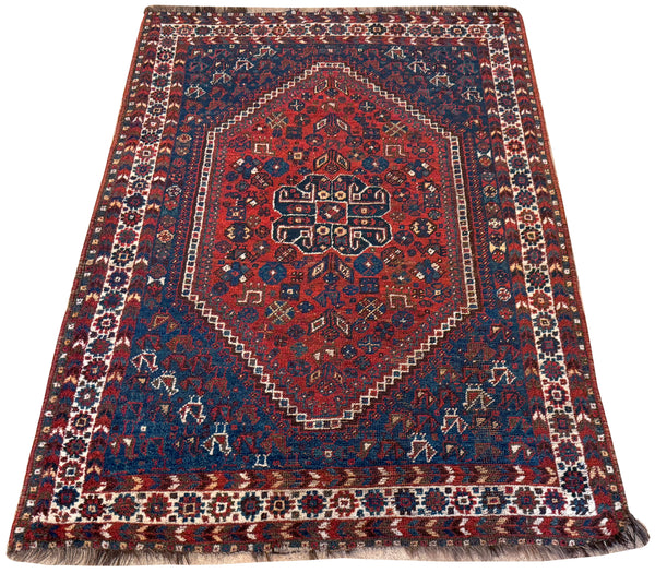 3.8x5.4 Vintage Persian Shiraz