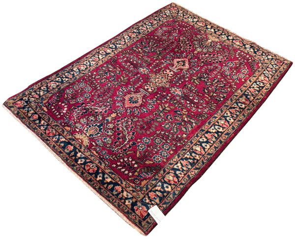 3.5x4.9 Antique Persian Sarouk