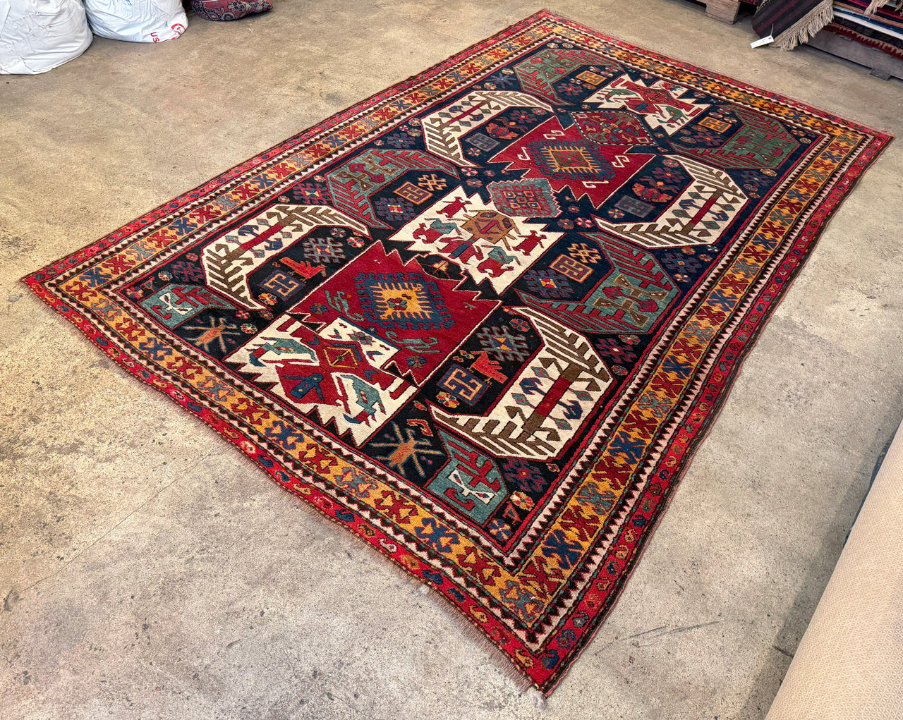 5.7x8.8 Antique Russian Kazak