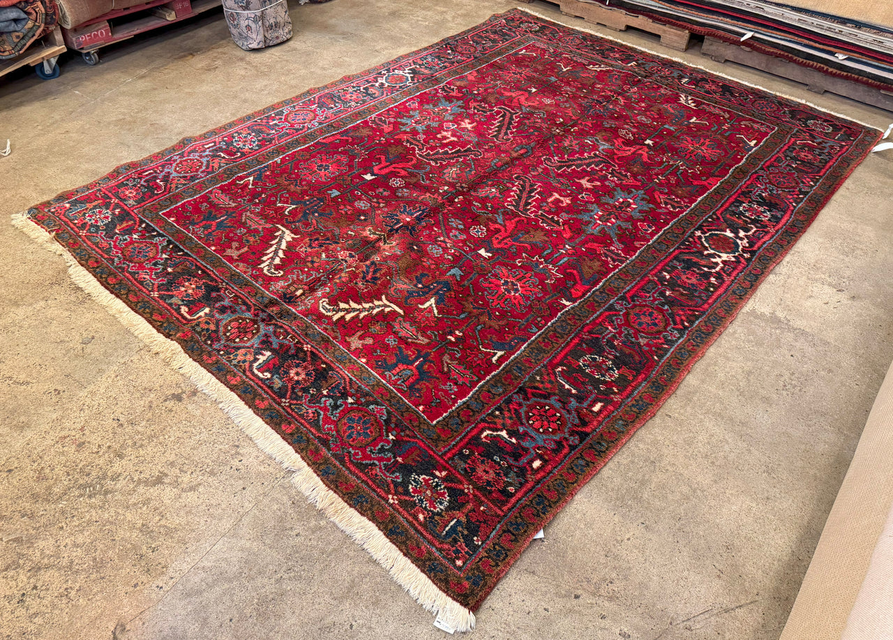 7.1x9.10 Antique Persian Heriz