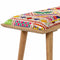 Yook Vibrant Patchwork Wooden Bench - ONLINE ONLY