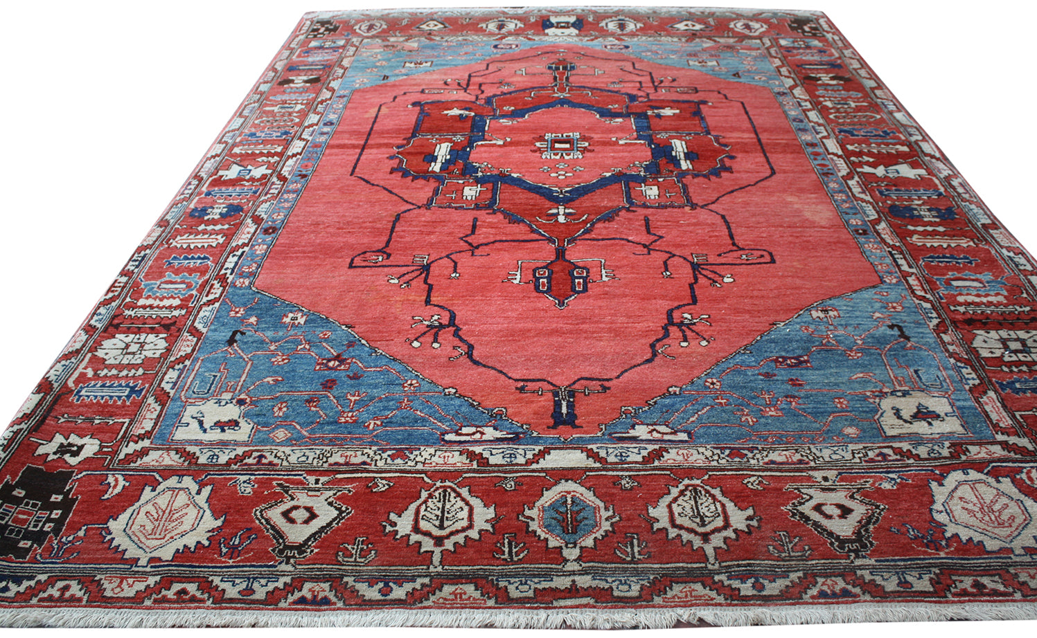 8.1x11.10 Vintage Turkish Azeri Rug - Main Street Oriental Rugs